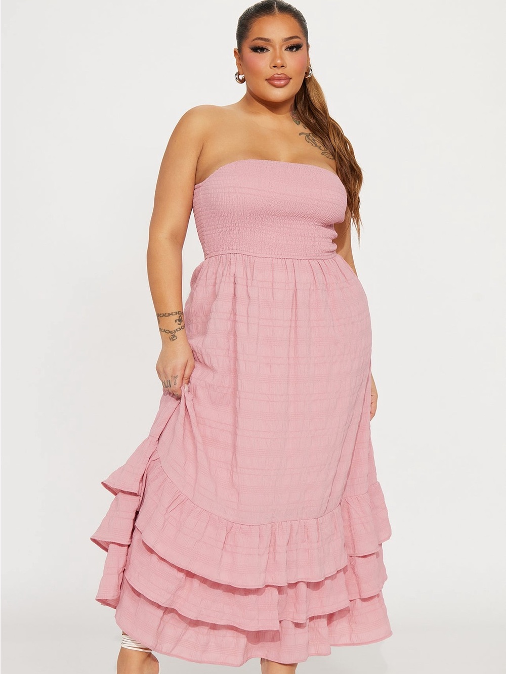 Fashion Nova Alice Textured Maxi Dress